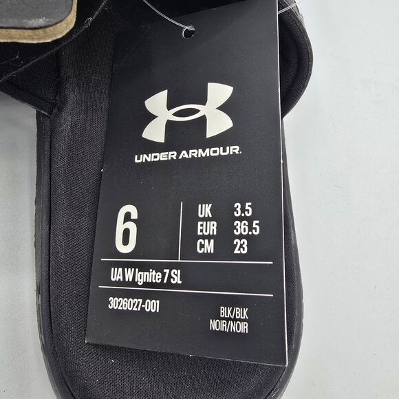 Under Armour Women’s UA Ignite 7 SL Slides Athletic Sandals Flip Flop Size 6 - Picture 4 of 7